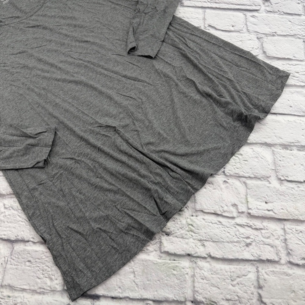 Soft Surroundings Womens Medium Grey Scoop Neck Long Sleeve Stretch Tunic Top - Picture 7 of 9